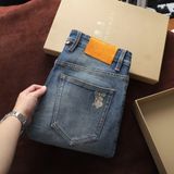 Quần Jean Nam BURBERRY LOGO TÚI Màu Xanh Was Sang Trọng Hàng Xịn Chuẩn Hãng Có Big Size