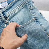 Quần Jean Nam ZARA XANH WAS CXZR004 Lót Viền Ống Form SlimFit Mềm Mịn Co Giãn Hàng Xịn Chính Hãng CÓ BIG SIZE