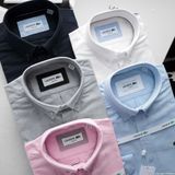 Áo sơ mi Nam dài tay LCST KHÔNG TÚI Vải OXFORD CHỐNG NHĂN Ko Cần Ủi Form SlimFit cổ cài khuy Hàng Xuất Xịn Chuẩn Hãng