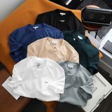 Áo Thun Nam Cổ Ôm Tròn, Áo Phông BASIC CÁ RED MOUTH FRANCE LIMITED Coton Pique Hàng Hiếm xịn Chính Hãng T- shirt S2025