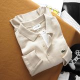 Áo Thun Nam Polo Len Tay Dài LCST Cá Xanh Trơn Basic Thu Đông Vải Len May Không Mối Nối Hàng Hiệu Hiếm Xin Có Big Size