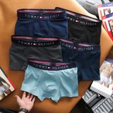 Quần Lót (Sịp) Nam Boxer Tommy Hilifiger Trơn Đai Mịn Đùi Chất Vải Cotton 4 Chiều Cực Mịn Và Mát Có Big Size