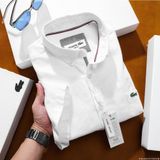 Áo sơ mi nam ngắn tay CÓ TÚI LCST COTTON CỔ CÀI KHUY công nghệ kháng khuẩn thời trang văn phòng lịch lãm có big size