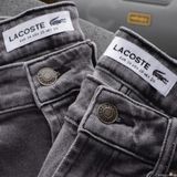Quần Short Jean nam LCST MÀU XÁM KHÓI FULL CÚC ĐỒNG xịn logo cá sấu thêu 2 túi trước 2 túi sau CÓ BIG SIZE