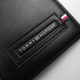 Set Ví (Bóp) Da Tommy Hilifiger + Móc khóa Da dây trơn Hàng FullBox Túi Giấy Quà Tặng Cực Sang