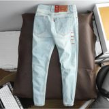 Quần Jean Nam LEVIS 511 WASH PREMIUM DÁNG DÀI Màu Xanh Trắng Form SlimFit Mềm Mịn Co Giãn Hàng Xuất Xịn Có Big Size