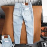 Quần Jean Nam ZARA XANH TRẮNG ZR006 Lót May 3 Viền Xịn Form SlimFit Mềm Mịn Co Giãn Hàng Xuất Xịn Chính Hãng