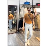 Áo thun Len Polo Nam MASSIMO DUTTI vải cotton mát xịn hãng Full tem tag code vnxk xịn