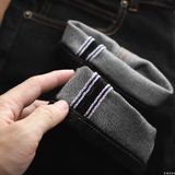 Quần Jean Nam LCST Màu Full Đen Muối Tiêu Chỉ Vàng CX024 Form SlimFit Mềm Mịn Co Giãn Hàng Xuất Xịn Có Big Size