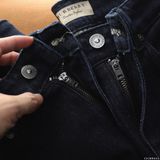 Quần Dài Jean Nam BURBERRY LOGO TÚI NAVY Đen Form SlimFit Vải Co Giãn Hàng Xuất Xịn Có Big Size