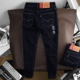 Quần Jean Nam LEVIS 511 BASIC PREMIUM Màu Navy Form SlimFit Mềm Mịn Co Giãn Hàng Xuất Xịn Có Big Size