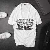Áo thun (phông) nam hoạ tiết hình logo LEVIS MỸ nhiều màu vải cotton cực mịn và mát hàng xuất xịn