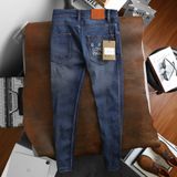 Quần Dài Jean Nam BURBERRY CHỮ TÚI Màu Xanh Form SlimFit Vải Jean Gân Kim Mềm Mịn Co Giãn Hàng Xuất Xịn Có Big Size