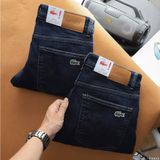 Quần Jean Nam LCST MÀU NAVY ĐẬM Lót Viền Ống Form SlimFit Mềm Mịn Co Giãn Hàng Xuất Xịn Có Big Size 360