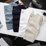 Quần Short Nam LCST LINEN ĐŨI NHẸ MÁT mềm, quần ngố nam chuẩn form cạp dây rút Hàng Xuất Xịn Chính Hãng 4 Màu 0000