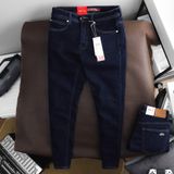 Quần Jean Nam LCST MÀU NAVY CX017 Lót Viền Ống Form SlimFit Mềm Mịn Co Giãn Hàng Xuất Xịn Có Big Size