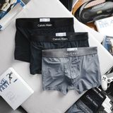 Quần lót sịp nam Boxer CK Vải Cotton Bamboo Ô Vuông Xịn Nhẹ Mát Mềm Mướt Mặc Như Không Mặc