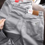 Quần Jean Nam LCST TRƠN CX018 MÀU XÁM Nhạt Form SlimFit Mềm Mịn Co Giãn Hàng Xuất Xịn Có Big Size0