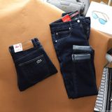 Quần Jean Nam LCST MÀU NAVY ĐẬM Lót Viền Ống Form SlimFit Mềm Mịn Co Giãn Hàng Xuất Xịn Có Big Size 360