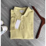 Áo Thun Nam Polo LCST BASIC TRƠN DỆT KIM Made in France Logo cá sấu thêu xanh vải da cá sấu mịn mát cực xịn 4 Màu0