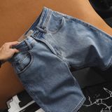 Quần Short Jean Nam XANH DENIM BURBERRY xịn logo TAG DA Thật, Khuy Nút Titan Hàng Xuất Xịn Cao Cấp Có Big Size