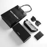 Mắt kính râm giới tính Chữ V GENTLEMONSTER Sal black color tròng kính Polarized phân cực chống tia hồng ngoại UV400
