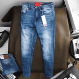Quần Jean Nam LCST Màu Xanh Was Trắng Denim CX016 Form SlimFit Mềm Mịn Co Giãn Hàng Xuất Xịn Có Big Size