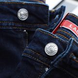 Quần Jean Nam LCST MÀU NAVY CX017 Lót Viền Ống Form SlimFit Mềm Mịn Co Giãn Hàng Xuất Xịn Có Big Size