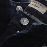 Quần Dài Jean Nam BURBERRY LOGO TÚI NAVY Đen Form SlimFit Vải Co Giãn Hàng Xuất Xịn Có Big Size