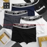 Hộp Pack 3 quần lót nam Boxer CK vải lụa tự nhiên, thoáng khí, co giãn xuất xịn chính hãng