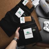 Quần Jean Nam LCST Màu Full Đen Muối Tiêu Chỉ Vàng CX024 Form SlimFit Mềm Mịn Co Giãn Hàng Xuất Xịn Có Big Size