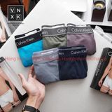 Hộp Pack 3 quần lót nam Boxer có 5 màu co giãn, thoáng khí, vải lụa cao cấp xuất xịn chính hãng