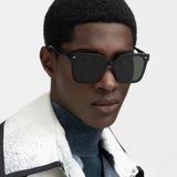 Mắt kính râm giới tính Chữ V GENTLEMONSTER Sal black color tròng kính Polarized phân cực chống tia hồng ngoại UV400