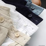 Quần Short Nam LCST LINEN ĐŨI NHẸ MÁT mềm, quần ngố nam chuẩn form cạp dây rút Hàng Xuất Xịn Chính Hãng 4 Màu 0000