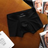 Quần Lót Boxer Nam Cao Cấp Thun Lụa Lạnh TRƠN BASIC Ck KHÔNG VIỀN MAY - Được Chọn Màu Có Big Size