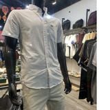 Áo sơ mi nam ngắn tay CÓ TÚI LCST COTTON CỔ CÀI KHUY công nghệ kháng khuẩn thời trang văn phòng lịch lãm có big size