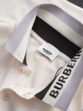 Áo Polo Nam Burberry chữ viền cổ LONDON ENGLAND Cao Cấp Form Regular Vải Mắt Cá Mập Mát Hàng Xuất Xịn 6 Màu