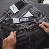 Quần Short Jean nam LCST MÀU XÁM KHÓI FULL CÚC ĐỒNG xịn logo cá sấu thêu 2 túi trước 2 túi sau CÓ BIG SIZE