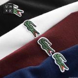 Áo Thun Nam Polo Shirt LCST VIỀN ĐỎ FRANCE Hàng Hiếm Vải Cotton Piqué Dệt Kim Hàng Xịn Cao Cấp Sang Trọng