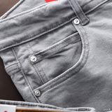 Quần Jean Nam LCST TRƠN CX018 MÀU XÁM Nhạt Form SlimFit Mềm Mịn Co Giãn Hàng Xuất Xịn Có Big Size0