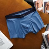 Quần Lót Boxer Nam Cao Cấp Thun Lụa Lạnh TRƠN BASIC Ck KHÔNG VIỀN MAY - Được Chọn Màu Có Big Size