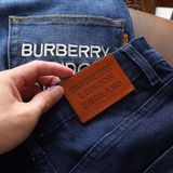 Quần Dài Jean Nam BURBERRY CHỮ TÚI Màu Xanh Form SlimFit Vải Jean Gân Kim Mềm Mịn Co Giãn Hàng Xuất Xịn Có Big Size