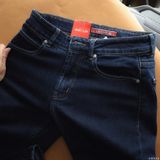 Quần Jean Nam LCST MÀU NAVY ĐẬM Lót Viền Ống Form SlimFit Mềm Mịn Co Giãn Hàng Xuất Xịn Có Big Size 360