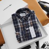 Áo Sơ Mi Caro Nam Tay Dài Flannel LCST CÁ XANH Vải Dạ Nhẹ Mềm Mại Form SlimFit Hàng Xịn Chuẩn Hãng Có Big size