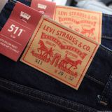 Quần Jean Nam LEVIS 511 BASIC PREMIUM Màu Navy Form SlimFit Mềm Mịn Co Giãn Hàng Xuất Xịn Có Big Size