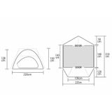 Lều 4.6Kg Cắm Trại Nhật 2 người, Vòm Lạnh Chống Mưa Tent Mark - Nomardica Hàng Xịn Hãng Cao Cấp Vải Mùng Trượt Nước