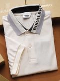 Áo Polo Nam Burberry chữ viền cổ LONDON ENGLAND Cao Cấp Form Regular Vải Mắt Cá Mập Mát Hàng Xuất Xịn 6 Màu