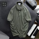 Áo Thun Nam POLO SHIRT LCST GOLF BASIC TRƠN VIỀN VÀNG Form Slimfit khuy Khắc Chữ xịn Logo Xanh thêu hàng xuất xịn