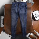 Quần Dài Jean Nam BURBERRY CHỮ TÚI Màu Xanh Form SlimFit Vải Jean Gân Kim Mềm Mịn Co Giãn Hàng Xuất Xịn Có Big Size