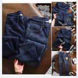 Quần Dài Jean Nam BURBERRY CHỮ TÚI Màu Xanh Form SlimFit Vải Jean Gân Kim Mềm Mịn Co Giãn Hàng Xuất Xịn Có Big Size